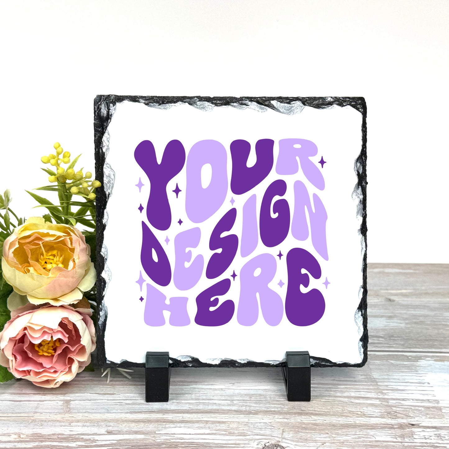 Square Photo Slate with Stand