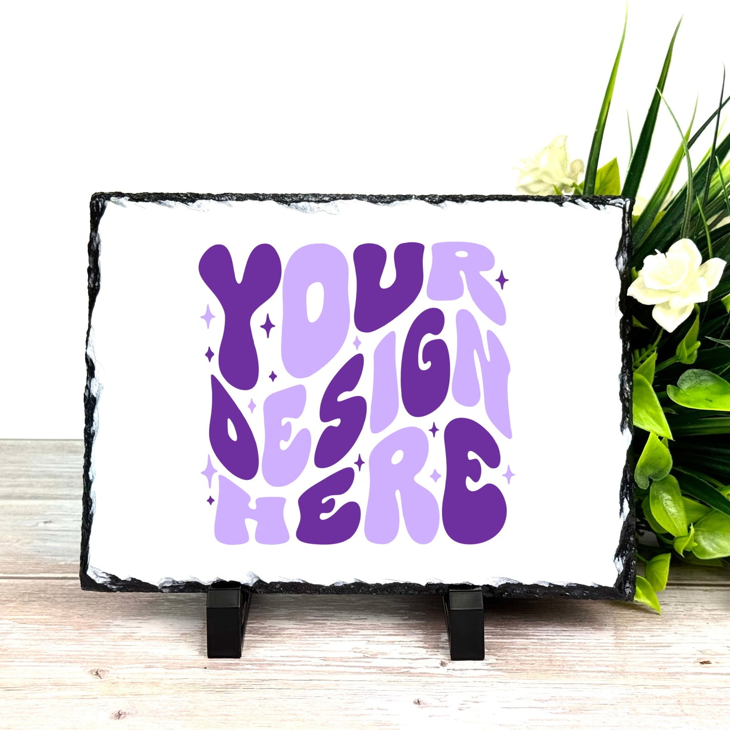 Rectangular Photo Slate with Stand