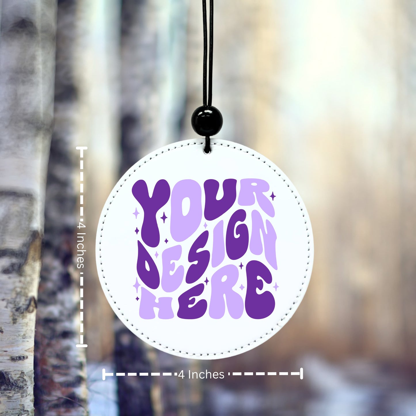 PU Leather Car Ornament