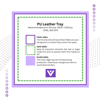 Foldable PU Leather Tray