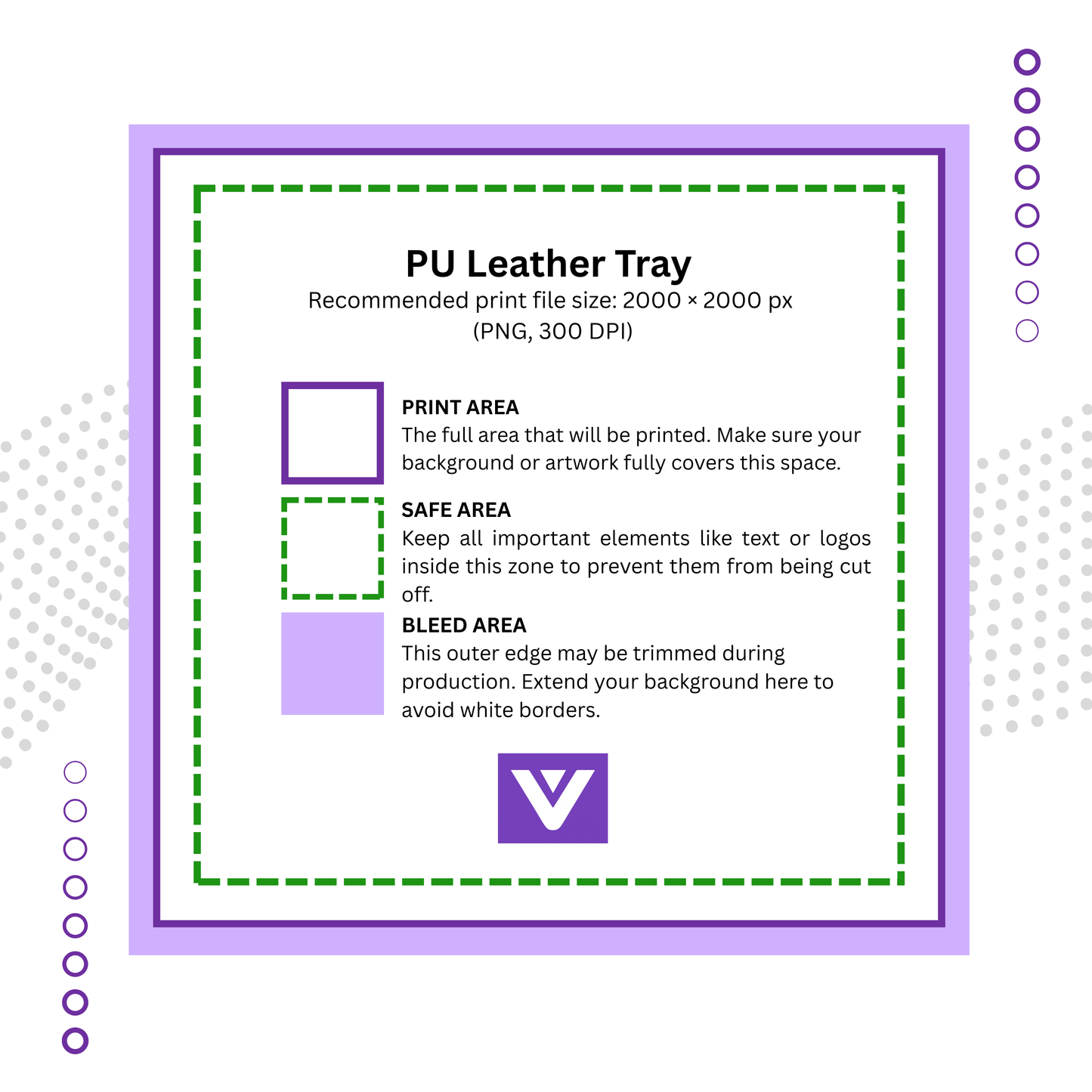 Foldable PU Leather Tray