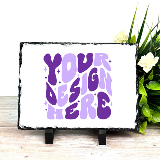 Rectangular Photo Slate with Stand
