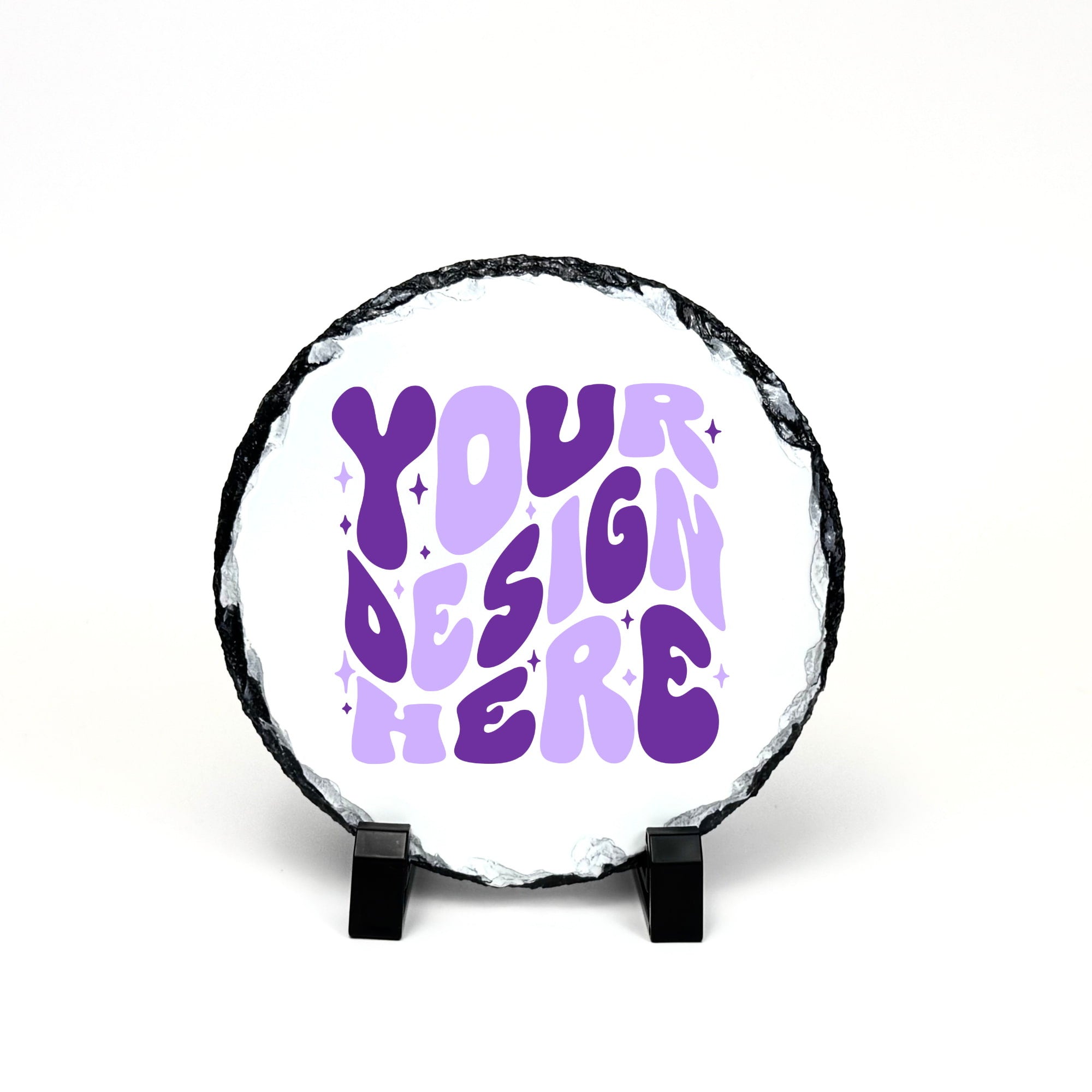 Round Photo Slate with Stand
