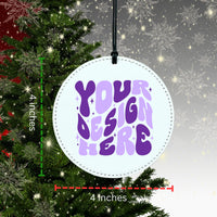 PU Leather Glitter Ornament